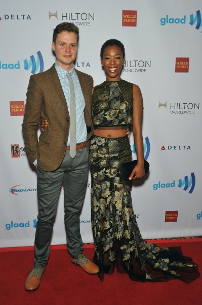 NEW YORK, NY - MAY 03:  A guest and  Samira Wiley attends the 25th Annual GLAAD Media Photo