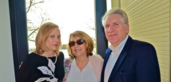 Dr. Barbara Kushner, Diana Aceti and Paul Kushner at the VIP Waterfront Cocktail Party at 