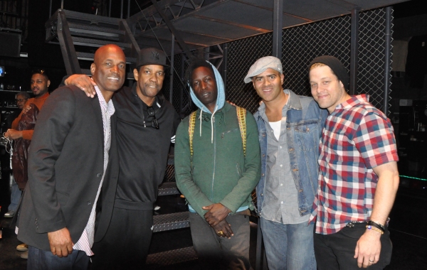 Kenny Leon, Denzel Washington, Saul Williams, Christopher Jackson and Ben Thompson Photo