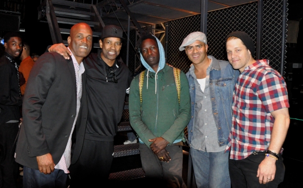 Kenny Leon, Denzel Washington, Saul Williams, Christopher Jackson and Ben Thompson Photo
