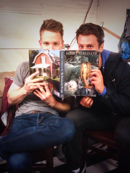 Photo Flash: Jonathan Groff Visits Christopher J Hanke at BUYER & CELLAR Image