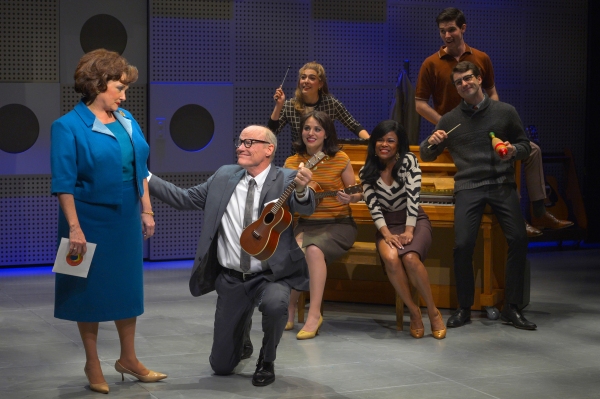 Julie Johnson and Stephen Lee Anderson (both left) with the cast Photo