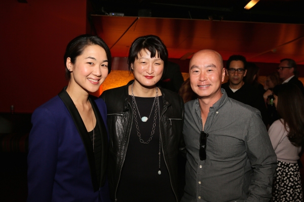 Cast member Jackie Chung, playwright Kimber Lee and actor C.S. Lee Photo