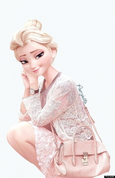 Photo Flash: Artist Imagines Animated Characters from FROZEN, TANGLED, BRAVE and More in Modern-Day Looks 
