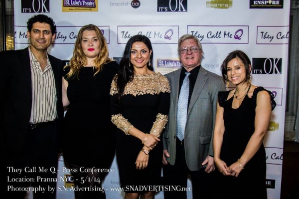 Photo Flash: Company of THEY CALL ME Q Meets the Press Image