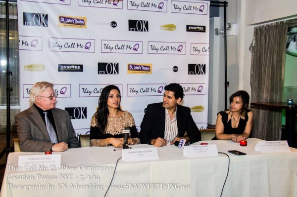 Photo Flash: Company of THEY CALL ME Q Meets the Press Image