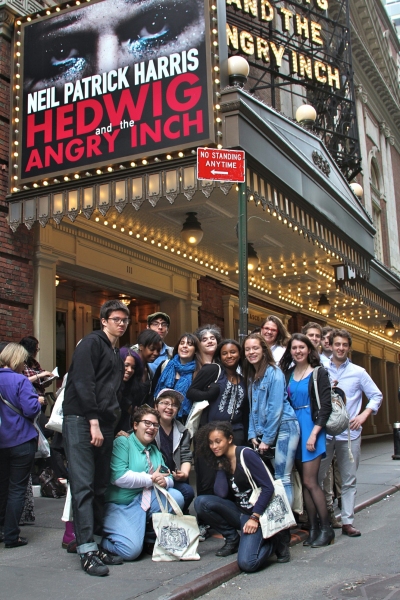 Photo Flash: Quest To Learn High Schoolers Meet Hasty Pudding Members and HEDWIG Creatives Image