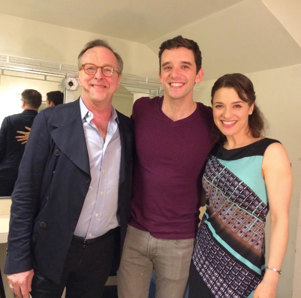 Photo Flash: Jenn Gambatese & Edward Hibbert Visit Michael Urie in BUYER AND CELLAR at Chicago's Broadway Playhouse Image