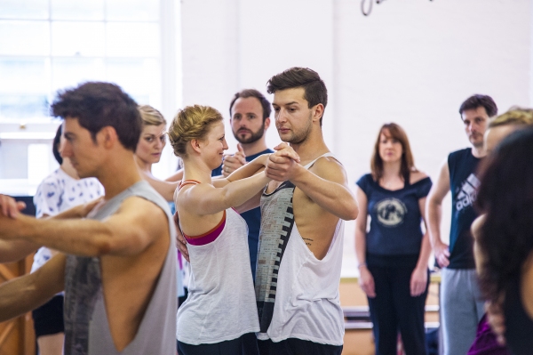 Photo Flash: In Rehearsal with the New Cast of West End's MAMMA MIA! - Alice Stokoe, Rebecca Lock & More!  Image