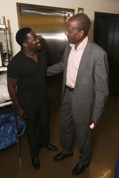 Photo Flash: Sidney Poitier, Martin Sheen and Khandi Alexander Backstage at THE TALLEST TREE IN THE FOREST Image