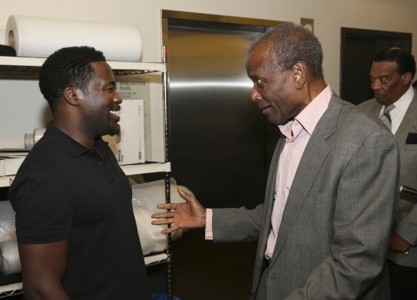 Photo Flash: Sidney Poitier, Martin Sheen and Khandi Alexander Backstage at THE TALLEST TREE IN THE FOREST Image