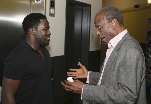 Photo Flash: Sidney Poitier, Martin Sheen and Khandi Alexander Backstage at THE TALLEST TREE IN THE FOREST Image