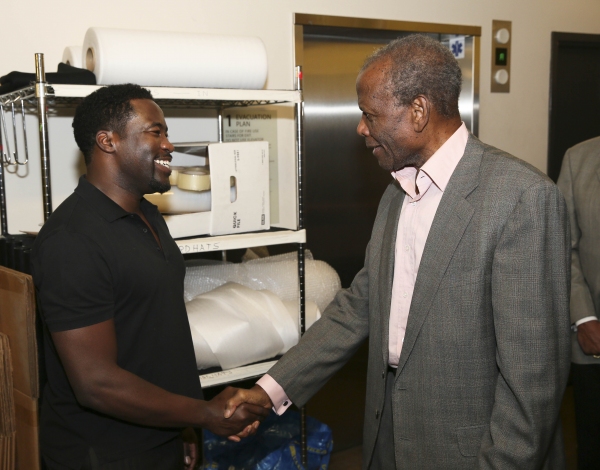Photo Flash: Sidney Poitier, Martin Sheen and Khandi Alexander Backstage at THE TALLEST TREE IN THE FOREST Image