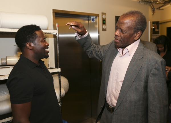 Photo Flash: Sidney Poitier, Martin Sheen and Khandi Alexander Backstage at THE TALLEST TREE IN THE FOREST Image