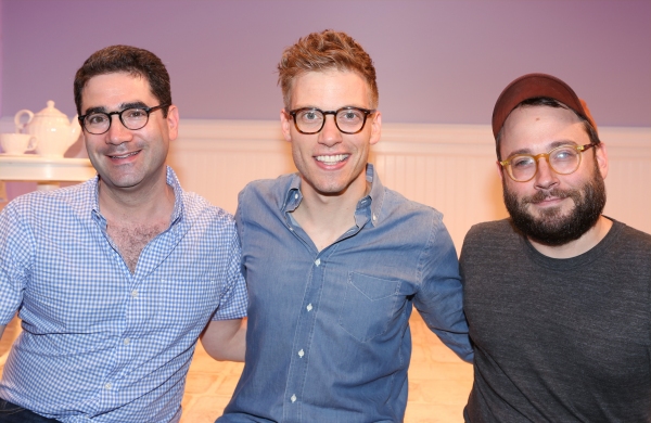 Playwright Jonathan Tolins, Barrett Foa and Director Stephen Brackett  Photo