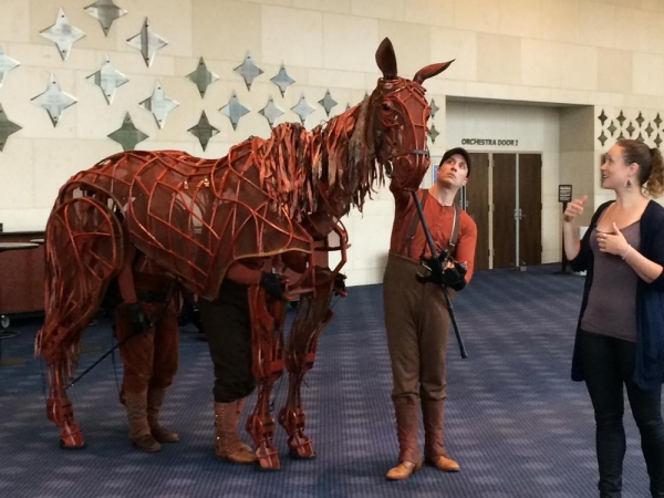 Photo Flash: 'Joey' from WAR HORSE Visits the Hobby Center 