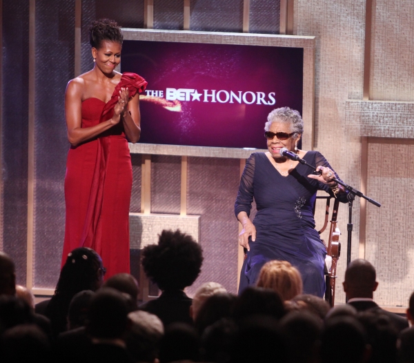 Michelle Obama & Maya Angelou.onstage during the BET Honors 2012 at the Warner Theatr Photo