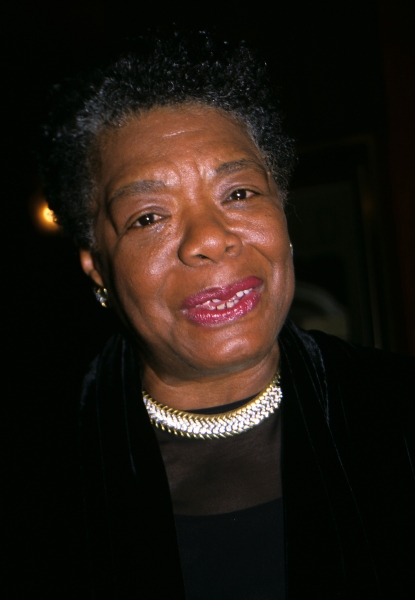 Maya Angelou pictured at the opening of ''Beloved'' at the Ziefield Theatre in NYC on Photo