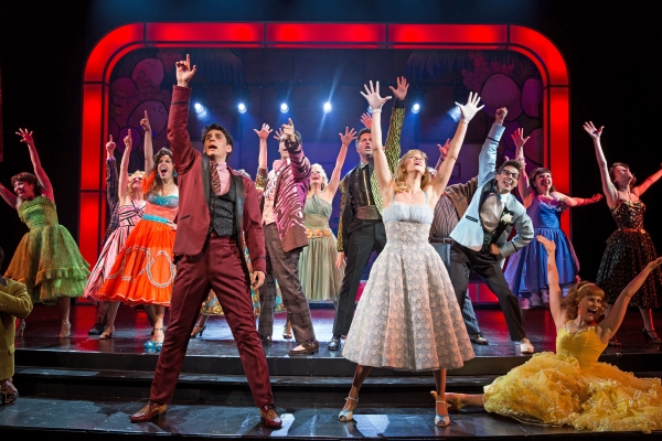 Bobby Conte Thornton, Taylor Louderman & Cast of GREASE Photo