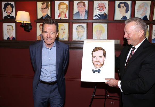 Photo Coverage: ALL THE WAY Cast Celebrates Bryan Cranston's Sardi's Caricature Unveiling! Image