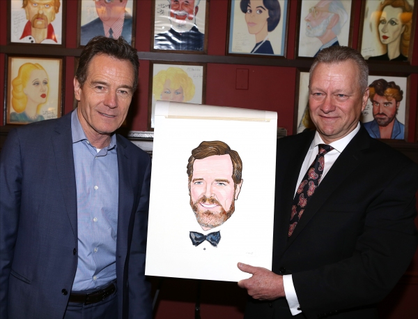 Photo Coverage: ALL THE WAY Cast Celebrates Bryan Cranston's Sardi's Caricature Unveiling! Image