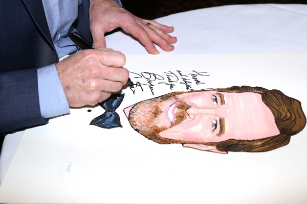 Photo Coverage: ALL THE WAY Cast Celebrates Bryan Cranston's Sardi's Caricature Unveiling! Image