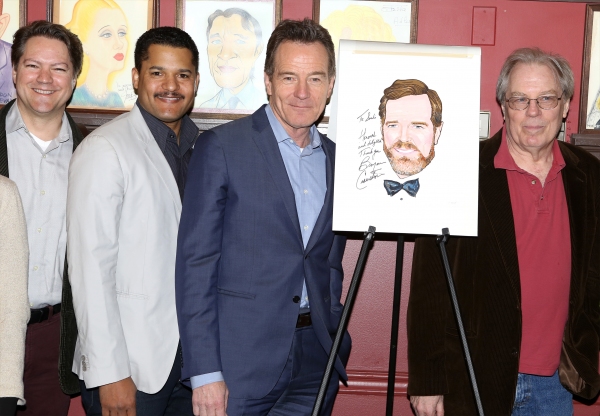 Photo Coverage: ALL THE WAY Cast Celebrates Bryan Cranston's Sardi's Caricature Unveiling! Image