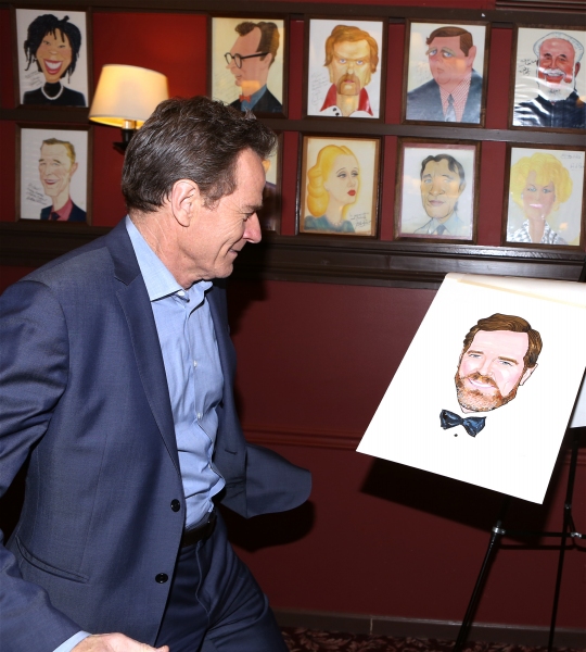 Photo Coverage: ALL THE WAY Cast Celebrates Bryan Cranston's Sardi's Caricature Unveiling! Image