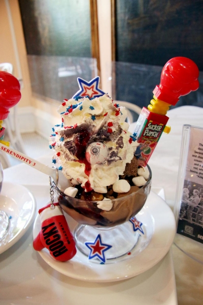 Photo Flash: ROCKY and Serendipity 3 Celebrate National Rocky Road Day with KNOCK-OUT Sundae Image