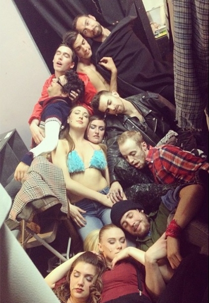 Photo Flash: Saturday Intermission Pics, Part 2 - 5/31- MOTHERS AND SONS Sends PHANTOM a Message, LES MIZ Planks, and More! Image