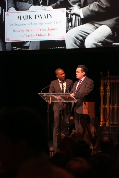 Leslie Odom Jr. and Brian dÃ¢â‚¬â„¢Arcy James reading excerpts from an inte Photo