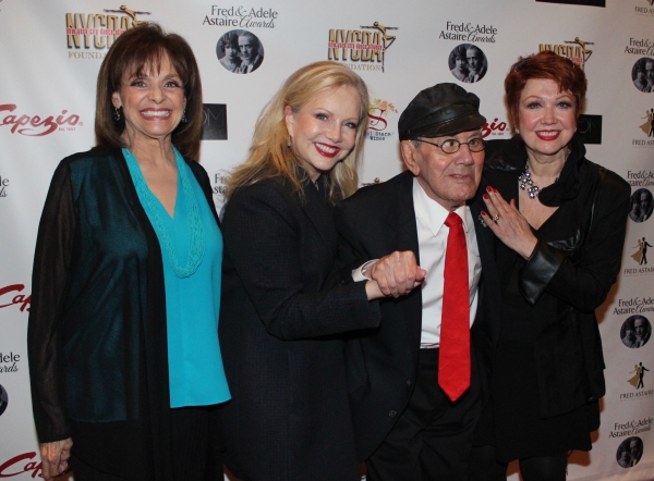 Valerie Harper, Susan Stroman, Luigi and Donna McKechnie Photo