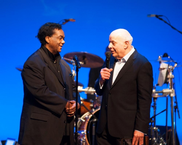 Lamont Dozier is presented award by Charles Fox Photo