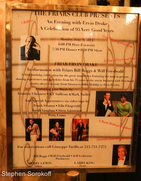 Photo Coverage: The Friars Club Presents AN EVENING WITH ERVIN DRAKE Image