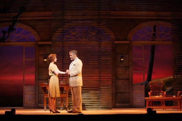 Emile de Becque (Mike McGowan) serenades Nellie Forbush (Erin Mackey) with Ã¢â‚�¿� Photo