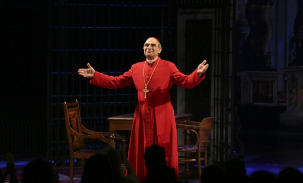 Cast member David Suchet takes a bow during the curtain call for the opening night pe Photo