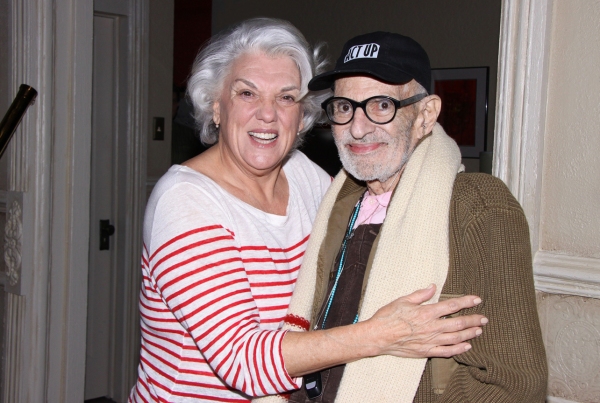 Photo Flash: Larry Kramer Vists Terrence McNally, Tyne Daly & Cast at MOTHERS AND SONS Image