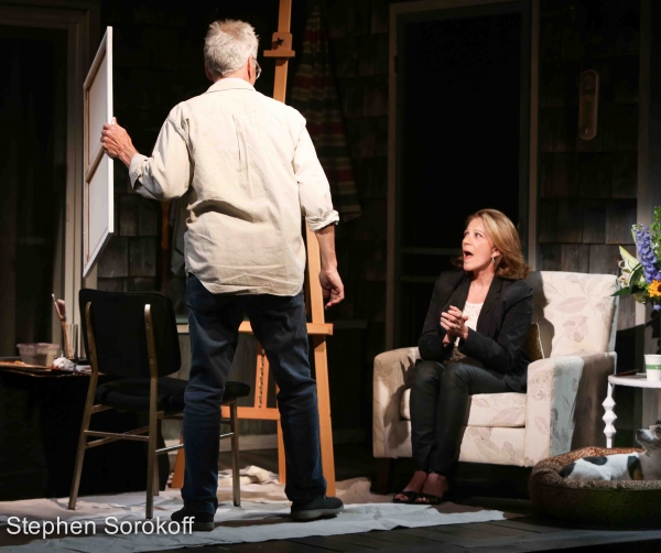 Photo Coverage: Steve Bakunas Paints Linda Lavin in PORTRAIT OF AN ARTIST Image