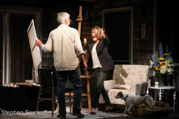 Photo Coverage: Steve Bakunas Paints Linda Lavin in PORTRAIT OF AN ARTIST Image