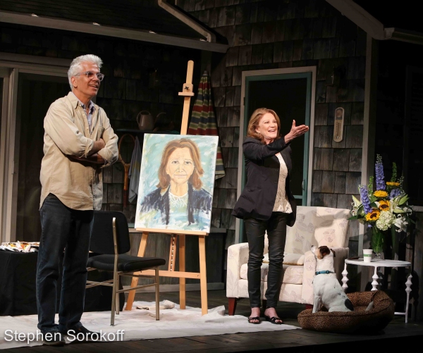 Photo Coverage: Steve Bakunas Paints Linda Lavin in PORTRAIT OF AN ARTIST Image