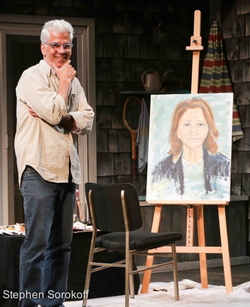Photo Coverage: Steve Bakunas Paints Linda Lavin in PORTRAIT OF AN ARTIST Image