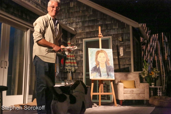 Photo Coverage: Steve Bakunas Paints Linda Lavin in PORTRAIT OF AN ARTIST Image