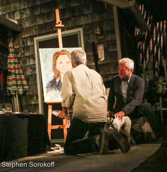 Photo Coverage: Steve Bakunas Paints Linda Lavin in PORTRAIT OF AN ARTIST Image