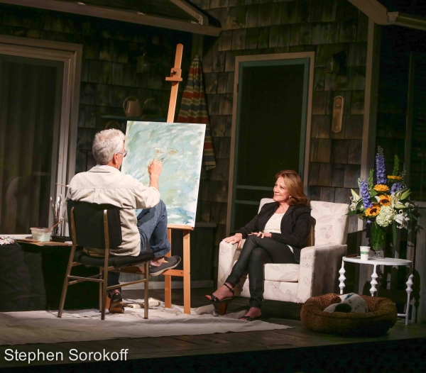 Photo Coverage: Steve Bakunas Paints Linda Lavin in PORTRAIT OF AN ARTIST Image