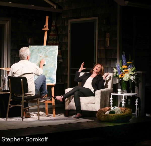 Photo Coverage: Steve Bakunas Paints Linda Lavin in PORTRAIT OF AN ARTIST Image