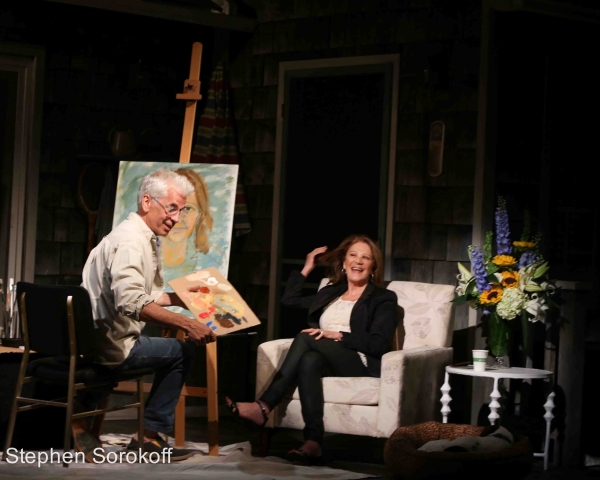 Photo Coverage: Steve Bakunas Paints Linda Lavin in PORTRAIT OF AN ARTIST Image