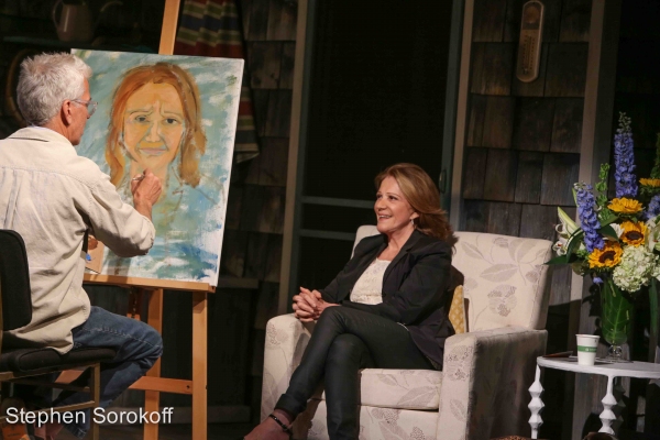 Photo Coverage: Steve Bakunas Paints Linda Lavin in PORTRAIT OF AN ARTIST Image