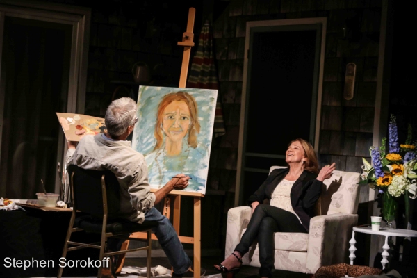 Photo Coverage: Steve Bakunas Paints Linda Lavin in PORTRAIT OF AN ARTIST Image