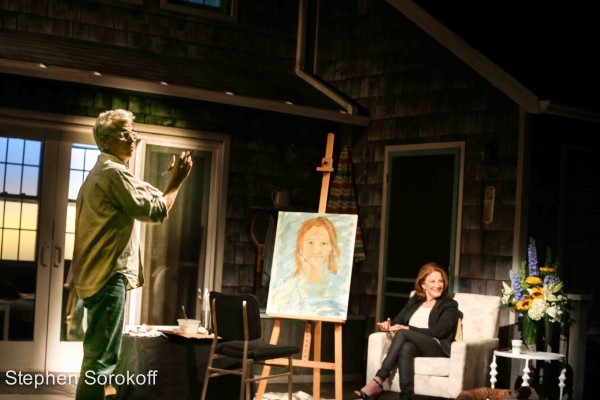 Photo Coverage: Steve Bakunas Paints Linda Lavin in PORTRAIT OF AN ARTIST Image