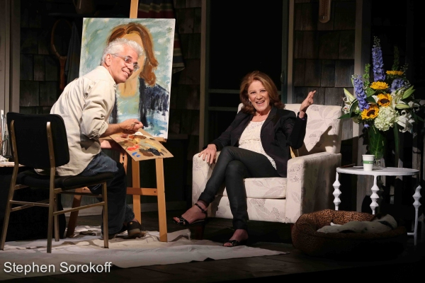 Photo Coverage: Steve Bakunas Paints Linda Lavin in PORTRAIT OF AN ARTIST Image